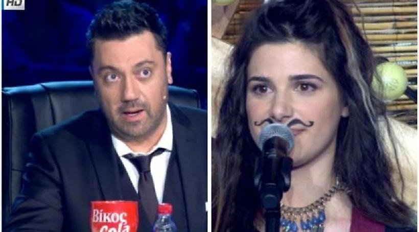 X Factor: Αντέδρασε ο Γιώργος Θεοφάνους με τα μουστάκια της παίκτριας!