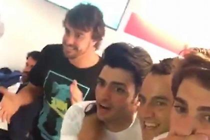 Πανηγύρισαν για Ρεάλ Φερνάντο Αλόνσο και Κάρλος Σάινθ (video)