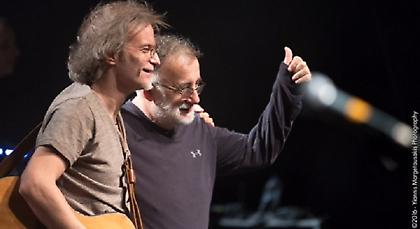 Ο Θάνος Μικρούτσικος και ο Μίλτος Πασχαλίδης στο «Μπαμ και Κάτω»