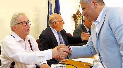 Συνάντηση του προέδρου της ΚΕΔΕ Γιώργου Πατούλη με τον Ζαν Κλοντ Γιούνκερ