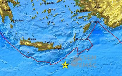 Δύο σεισμοί τη νύχτα στην Κρήτη