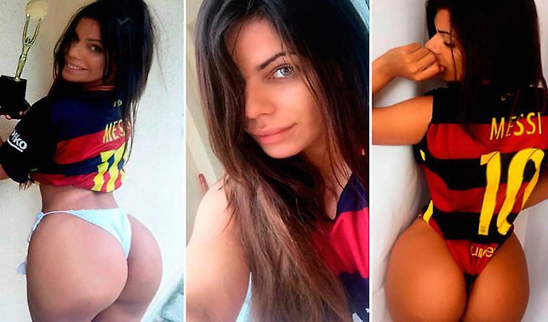 Ημίγυμνη εκστρατεία από την Μις Μπουμ Μπουμ για να αλλάξει γνώμη ο Μέσι! (pics)