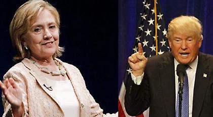 Νέα δημοσκόπηση: Μπροστά η Χίλαρι, αλλά μείωσε τη διαφορά ο Τραμπ
