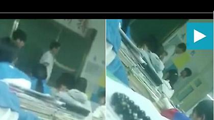 Βίντεο-σοκ: Μεθυσμένος καθηγητής χτυπά μαθητές «επειδή κάνουν φασαρία»