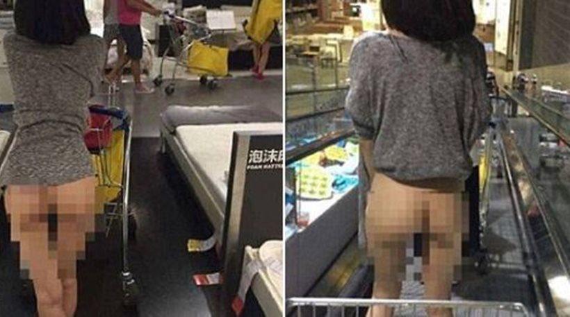 Φωτογραφίες: Είναι... ημίγυμνη ψωνίζει στα ΙΚΕΑ