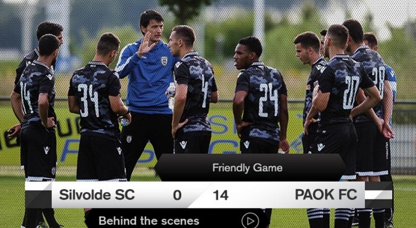 Η παρακάμερα του 14-0 του ΠΑΟΚ με την Σιλφόλντε (video)