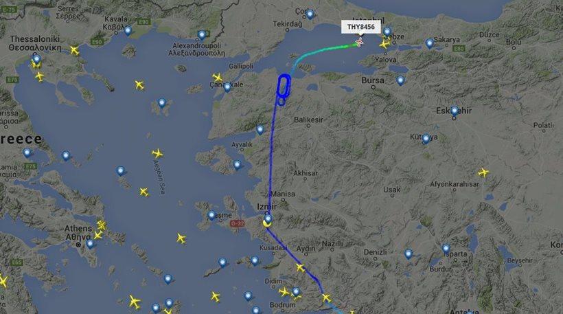 Η πορεία του Ερντογάν από το Νταλαμάν μέχρι να προσγειωθεί στην Κωνσταντινούπολη