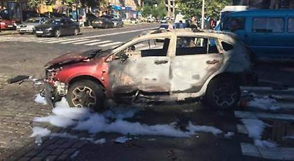 Βίντεο-ντοκουμέντο με την ανατίναξη του οχήματος με τον Ουκρανό δημοσιογράφο (video)