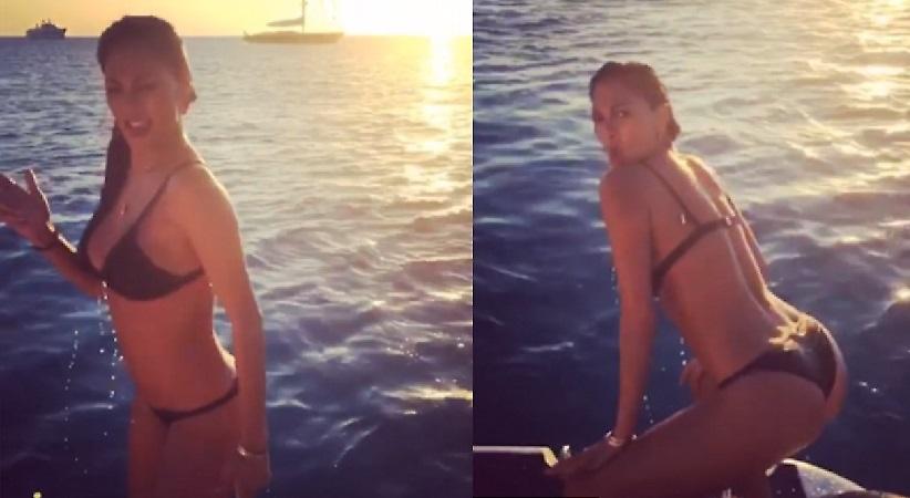 Η Νικόλ Σέρζινγκερ προκαλεί... τρικυμία (video/pics)