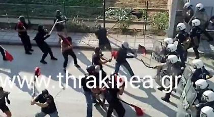 Επεισόδια μεταξύ διαδηλωτών του No Border Camp και της αστυνομίας (video)