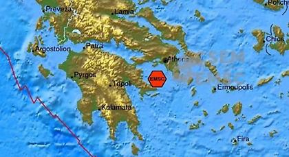 Σεισμός 3,8 Ρίχτερ στον Αργοσαρωνικό