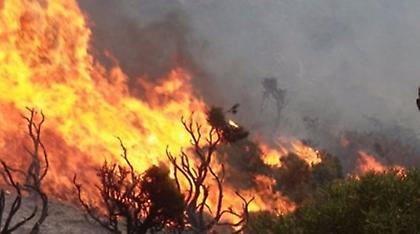 Μεγάλη πυρκαγιά κοντά στο Μαρδάτι του Αγίου Νικολάου Κρήτης