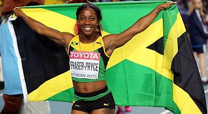 Η Φρέιζερ σημαιοφόρος της Τζαμάικα