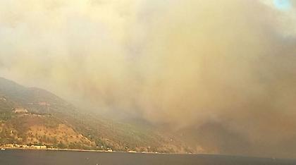 Βόρεια Εύβοια: Εκκενώνονται οικισμοί λόγω της πυρκαγιάς