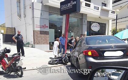 Σε σοβαρή κατάσταση τραυματίας μετά από τροχαίο στα Χανιά