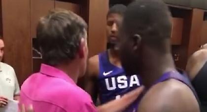 Ο μαχητής Σάγκερ στα αποδυτήρια της Team USA (video)
