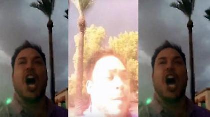 Κεραυνός έπεσε δίπλα σε ερασιτέχνη μετεωρολόγο και αυτός το διασκεδάζει!