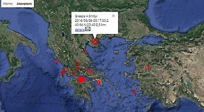 Σεισμός 4 Ρίχτερ σε περιοχή έξω από τη Θεσσαλονίκη