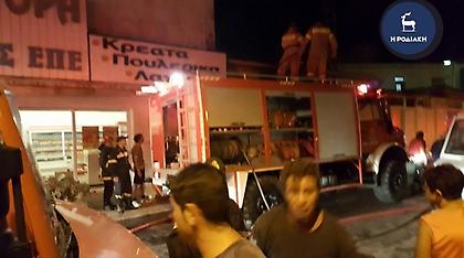 Αναστάτωση στη Ρόδο από μεγάλη πυρκαγιά σε αρτοποιείο