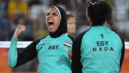 Με μαντίλα οι Αιγύπτιες στο beach volley (pics)