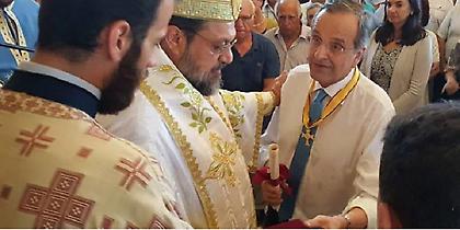 Με το σταυρό της Μητρόπολης Μεσσηνίας τιμήθηκε ο Αντώνης Σαμαράς (video)