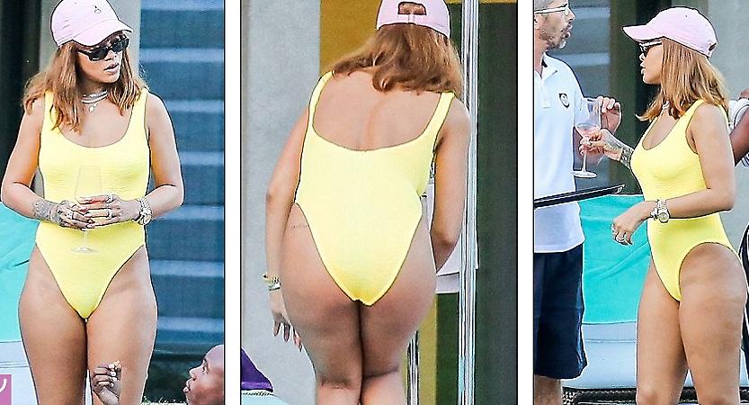 «Φωτιά» στα κίτρινα η Ριάνα (pics)