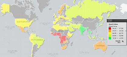 Ο παγκόσμιος χάρτης ανδρικού μορίου -Σε ποια θέση βρίσκονται οι Ελληνες (pics)