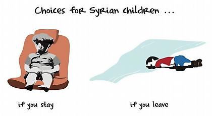 Το συγκινητικό σκίτσο με τον Ομράν και τον Αϊλάν (pic)