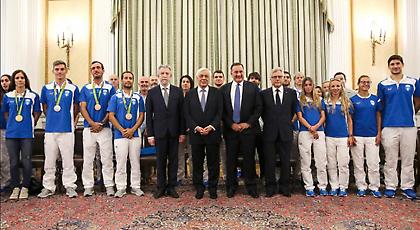 Στο Προεδρικό Μέγαρο οι Ολυμπιονίκες (pics)