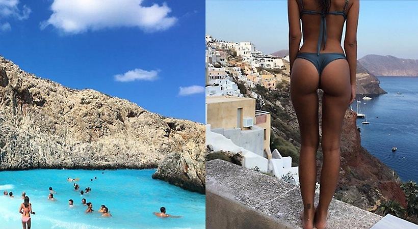 Από τη Σαντορίνη στα Χανιά η Emily Ratajkowski