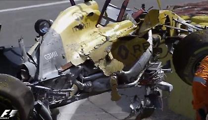 Σοβαρό ατύχημα ο Μάγκνουσεν στο Σπα (video)