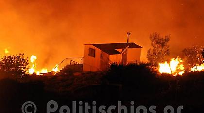 Ετοιμάζουν μηνύσεις κάτοικοι χωριού της Χίου μετά την καταστροφική πυρκαγιά