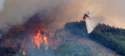 Εναέριες εικόνες σοκ-από την καμμένη Θάσο (video)