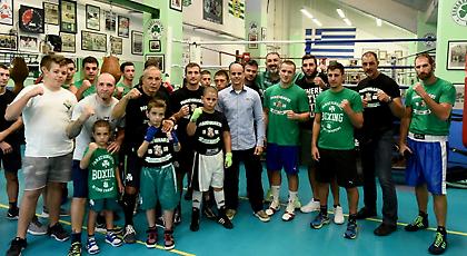 Αγιασμός στην πράσινη πυγμαχία παρουσία Μπαλτάκου (pics)