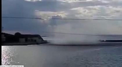 Τεράστια ρουφήχτρα στη Σύρο (video)