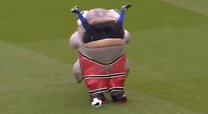 Η μασκότ έφαγε άνθρωπο (video)