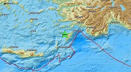 Ισχυρός σεισμός ανοιχτά της Ρόδου