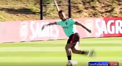 Η φοβερή ραμπόνα του Κριστιάνο σε προπόνηση της Πορτογαλίας (video)