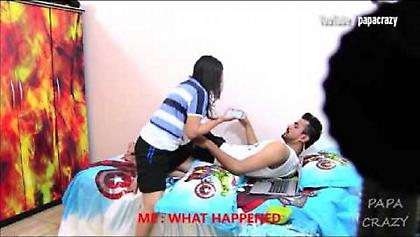 Πήγε να της κάνει πλάκα και τον πλάκωσε στο ξύλο! (video)