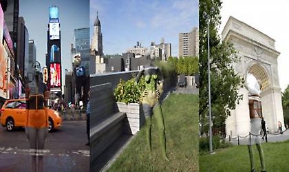 Γυμνά μοντέλα κυκλοφορούν στους δρόμους της πόλης χωρίς να τους παίρνει κανείς χαμπάρι