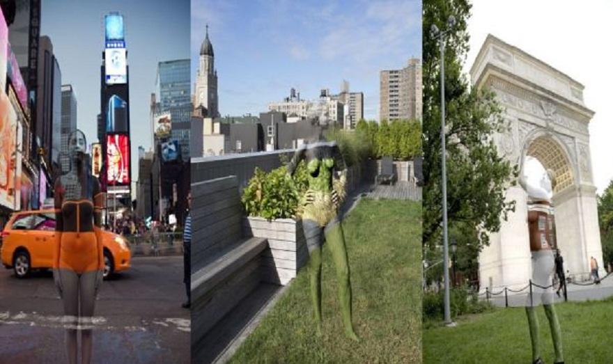 Γυμνά μοντέλα κυκλοφορούν στους δρόμους της πόλης χωρίς να τους παίρνει κανείς χαμπάρι