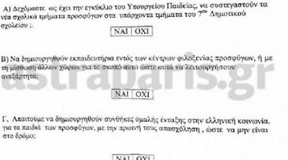 Χαμός στην Χίο: Τα φυλλάδια που μοιράστηκαν σε μαθητές για τα προσφυγόπουλα και προκάλεσαν σάλο