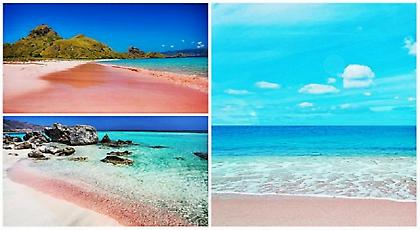 Οι ομορφότερες παραλίες του πλανήτη, με ροζ άμμο! Ποιες ελληνικές βρίσκονται στη λίστα (pics)