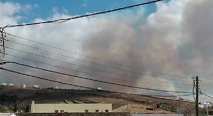 Σε ύφεση η φωτιά στην Άνδρο