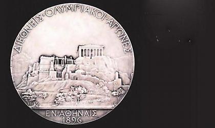 Ασημένιο μετάλλιο από το 1896 σε δημοπρασία