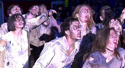 Εμφάνιση ζόμπι στο Εστουντιάντες-Ρεάλ (video)