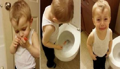 Το πιο συγκινητικό βίντεο που θα δείτε σήμερα! Το αγοράκι λέει αντίο στο χρυσόψαρο του που πέθανε…