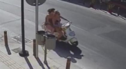 Προσέξτε τι συνέβη πίσω από τις γυναίκες που κυκλοφορούσαν στους δρόμους της Κρήτης (video)