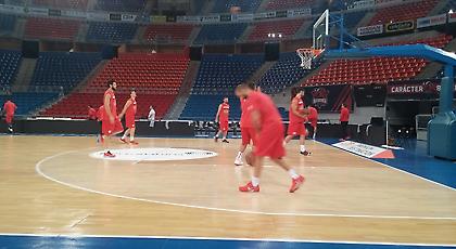 Η προπόνηση του Ολυμπιακού στη Βιτόρια (video)