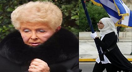 Το ρατσιστικό παραλήρημα της Βέφας Αλεξιάδου για την σημαιοφόρο με την μαντήλα